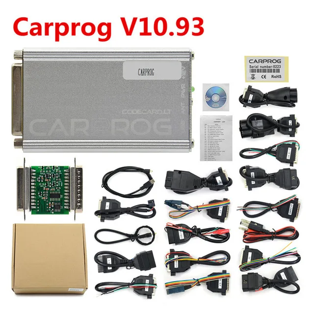 Carprog V8.21 с Keygen онлайн Программирование автомобиля прог 8,21& V10.05 больше авторизация автомобиля-прог Основной блок/полный комплект - Цвет: Черный