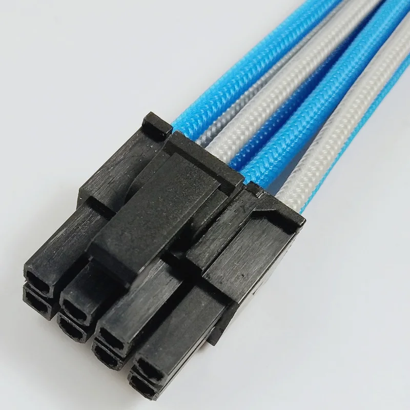 PCI-E_8pin_light_Blue_grey_sleeve_extension_cable_4