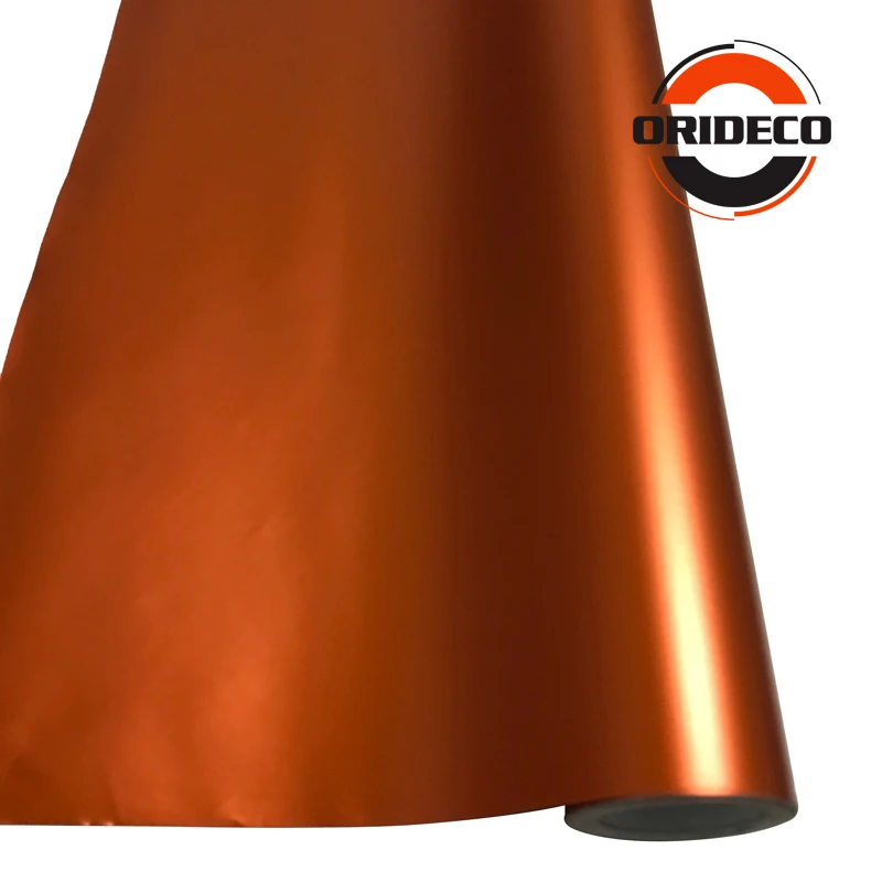 orange matte metallic satin vinyl wraps 4