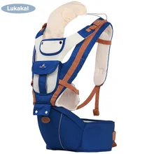 Эргономичный капюшон Хипсит для переноски детей Съемная задняя доска горизонтальная Младенческая Слинг малыш лицом к лицу Хлопок Baby Kangroo wrap