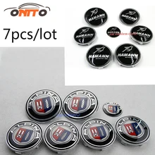 Good 7pcs Label Front Bonnet Trunk Cover Auto wheel cap Boot Logo Epoxy Resin Car steer wheel Center Badge Head Hood Emblem