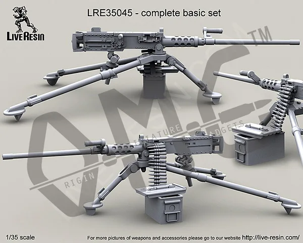 [Набор масштабных моделей] живой полимерный LRE-35045 1/35 м2 Браунинг. Пулемет 50 калибра на штативе M3