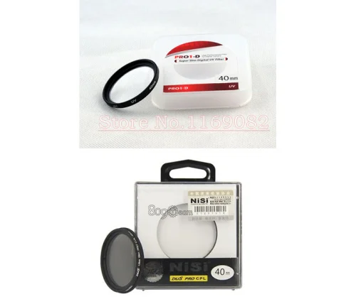 

2 in 1 NiSi 40mm Slim Circular Polarising CPL Filter + 40MM UV Filter Lens Protector For Fujifilm Fuji X10 X20