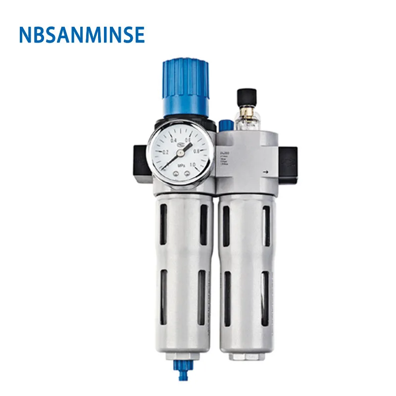 1//4 fittings Air filter regulator oil lubricator for air compressor 1//2