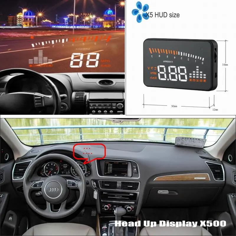 ФОТО HUD Head Up Display For Audi A6 S6 RS6 C6 C7 - Refkecting Windshield Screen Safe Driving Screen Car Projector