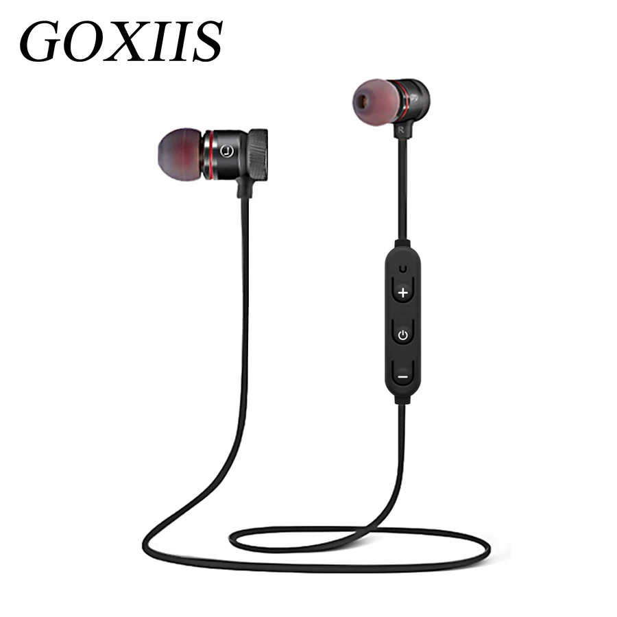 

GOXIIS Bluetooth Earphone Wireless headphones Bluetooth Headset SweatProof Magnetic Sport Stereo Earpiece for Mobile Phone