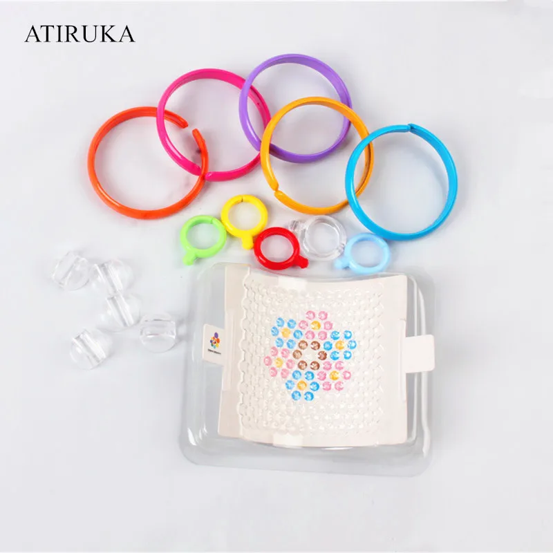 

3D Puzzle Beads Toys for Children Water Spray Beads Accessories Ring Wave Bead Chain Juegos Didacticos Infantiles Juguetes