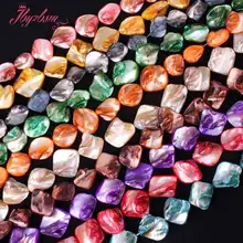 7x9-11-15 мм форма оболочки натуральный камень бусины для DIY ожерелье браслет серьги ювелирные изделия изготовление разделитель Strand 1"