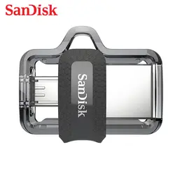 Sandisk SDDD3 Extreme high speed 150 м/с флешки 32 ГБ OTG USB3.0 128 ГБ двойной OTG USB флешка 64 ГБ накопитель 16 ГБ бесплатный подарок