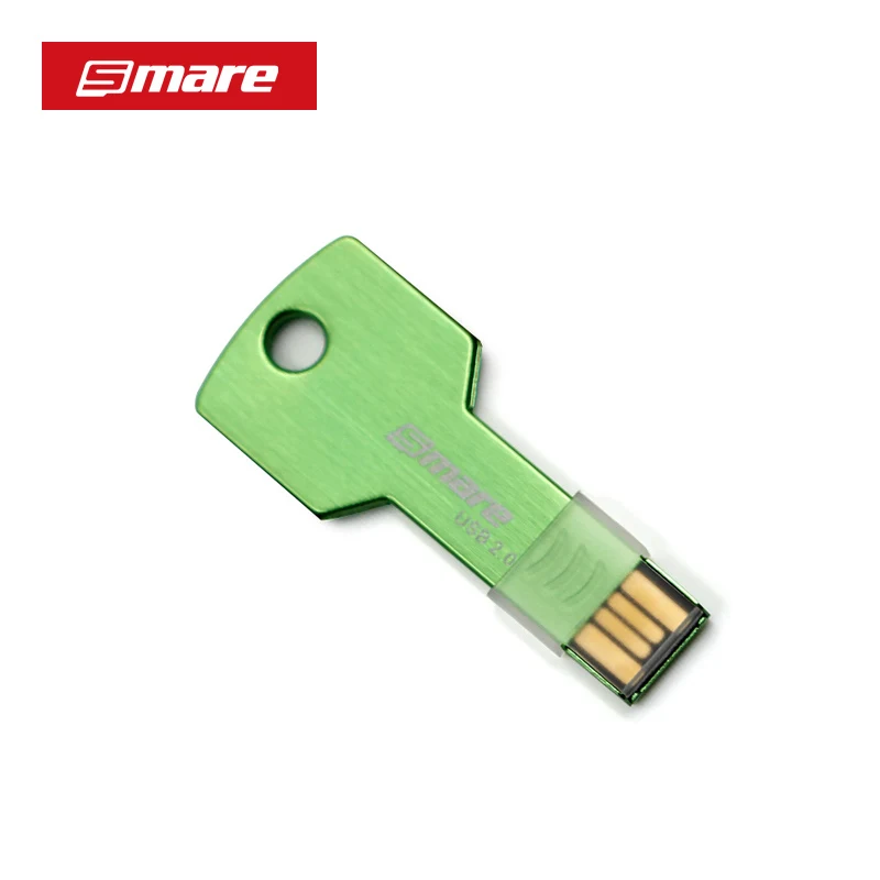 SMARE U6 Ключ USB флэш-накопитель 128 ГБ/64 Гб/32 ГБ/16 ГБ/8 ГБ/4 ГБ флеш-накопитель Флешка флеш-диск USB 2,0 карта памяти логотип на заказ - Цвет: Зеленый