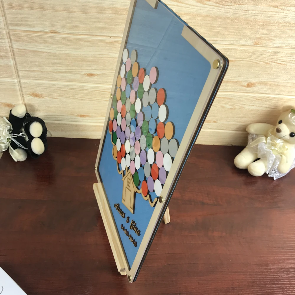 Personalized Wooden Wedding Guest Book , Wedding Gifts for Guests Handcrafted, Guest Book for Engagement Wedding Party Decor (3)