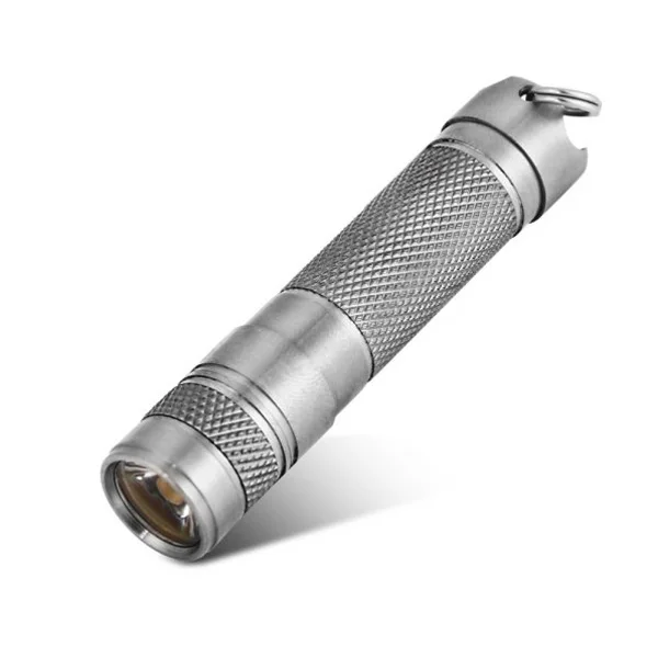 

DQG Ti V3 100 Lumens 2 modes flashlight XP-G2 R5 Torch LED camping Flashlight for AAA/10440 battery With Tritium Vials