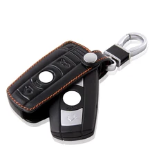 Key Holder Leather For Bmw X1 X3 X5 X6 320 525 Leather Wallet Keychain For Bmw Leather Car Key Case For Bmw Key Holder Leather