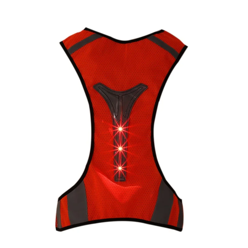 

Summer New Outdoor LED Reflective Safety Vest Jacket for Night Running Cycling High Visibility Running Vest
