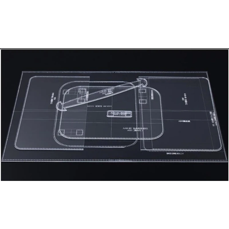 1 комплект Кожа ремесло прозрачный акриловый клатч сумочка шаблон трафареты набор инструментов DIY Набор