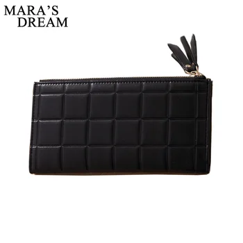 

Mara's Dream Fashion Stereoscopic Square Women Wallets Embossed Wallet Female Clutch Double Zipper Purses Carteira Feminia Gift