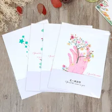 1 шт., корейский художественный конверт с надписью, набор, цветок, любовь, романтический любовный с буквами, 3 конверта-6 букв, 4 выбор