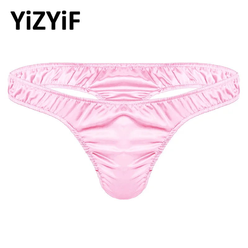 

Mens Bikini swimwear Lingerie Jockstrap Soft Shiny Ruffled Low Rise G-string Thong Panties Sissy Sexy Panties Gay Homme Briefs