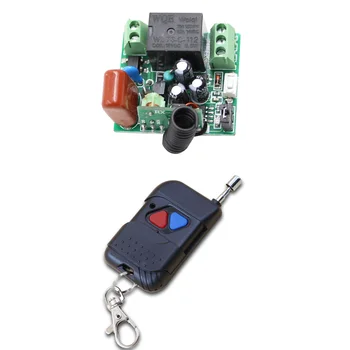 

Smart Switch 1 Channel Wireless Relay 220V Remote Control Light Switch RF Mini Receiver with Transmitter 2 Keys