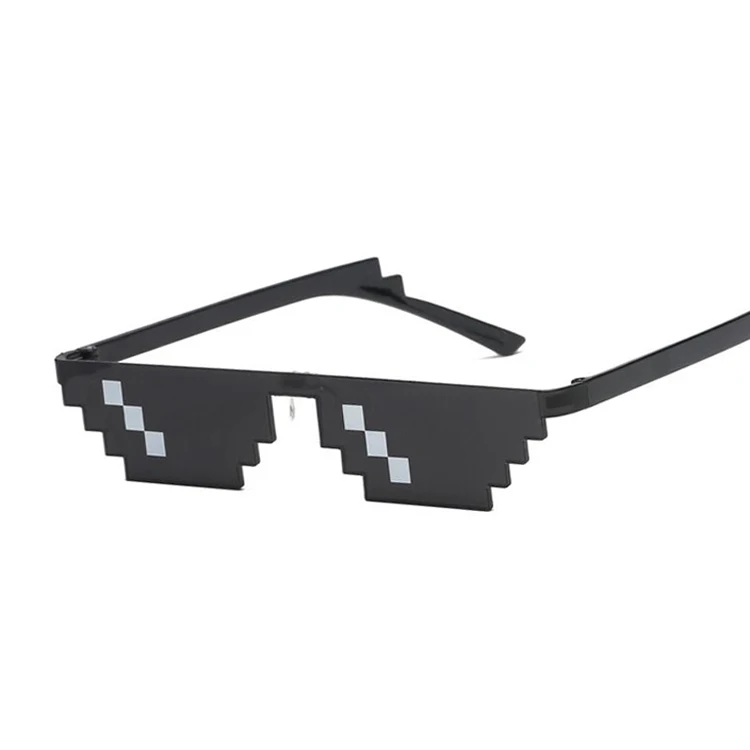 Glasses 8 Bit MLG Pixelated Sunglasses Women Brand Thug Life Party Eyeglasses Ladies Vintage Female Eyewear reader sunglasses Sunglasses