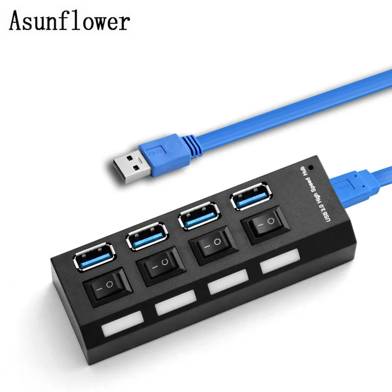 USB 2 0 3 концентратор 4 портовый высокоскоростной разветвитель 480 Мбит/с