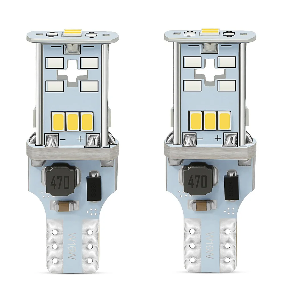 

T15 W16W 921 Super Bright High Power 1000LM 3020 LED Canbus OBC No ERROR Car Backup Reserve Lights Bulb Brake Lamp Xenon White
