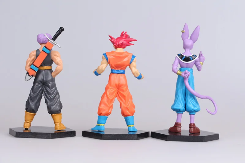 6 шт./компл. Figma супер милая семь Dragon Ball Sun Wukong The Money King глина ручная модель Фигурка