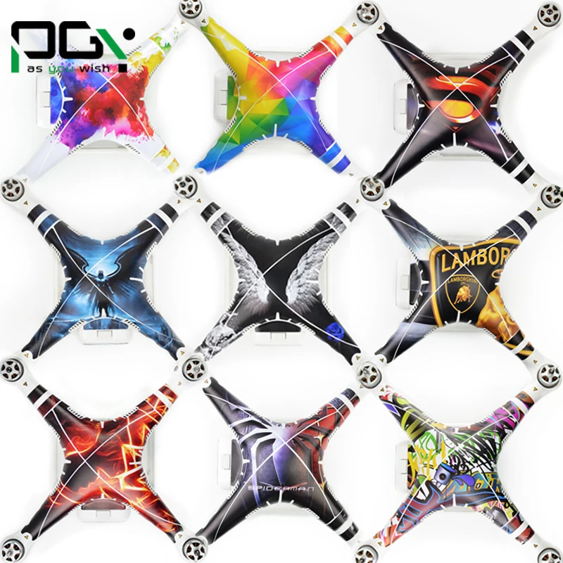 PGYTECH NEW DJI phantom 3 accessories 3M stickers Graphic Wrap Skin skins decals phantom 3 Quadcopter