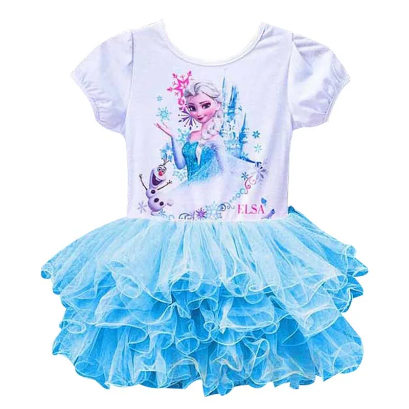 Платье Эльзы для девочек платья Анны для девочек платье принцессы вечерние платья для маленьких детей, костюм королевы для младенцев вечерние платья, одежда - Цвет: Небесно-голубой