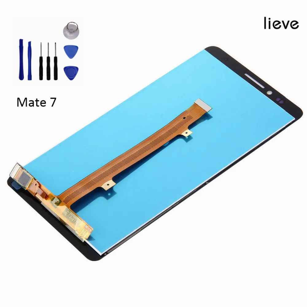 

6" New 100% Tested LCD Screen and Digitizer Full Assembly for Huawei Ascend Mate 7 Replacement White Black Gold
