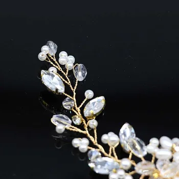 Bridal Hair Accessories Crystal Peals Hair Combs Wedding Hair Clips Accessories Jewelry Handmade Women Hair Ornaments Headpieces 3