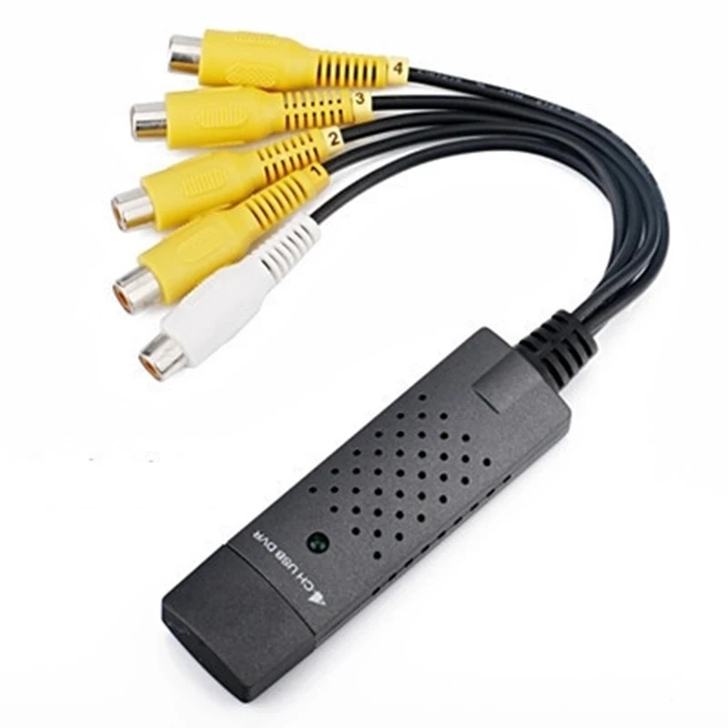 USB карта захвата для AV монитора камеры видео стержень 4 1 канал аудио|DVR-карты| |