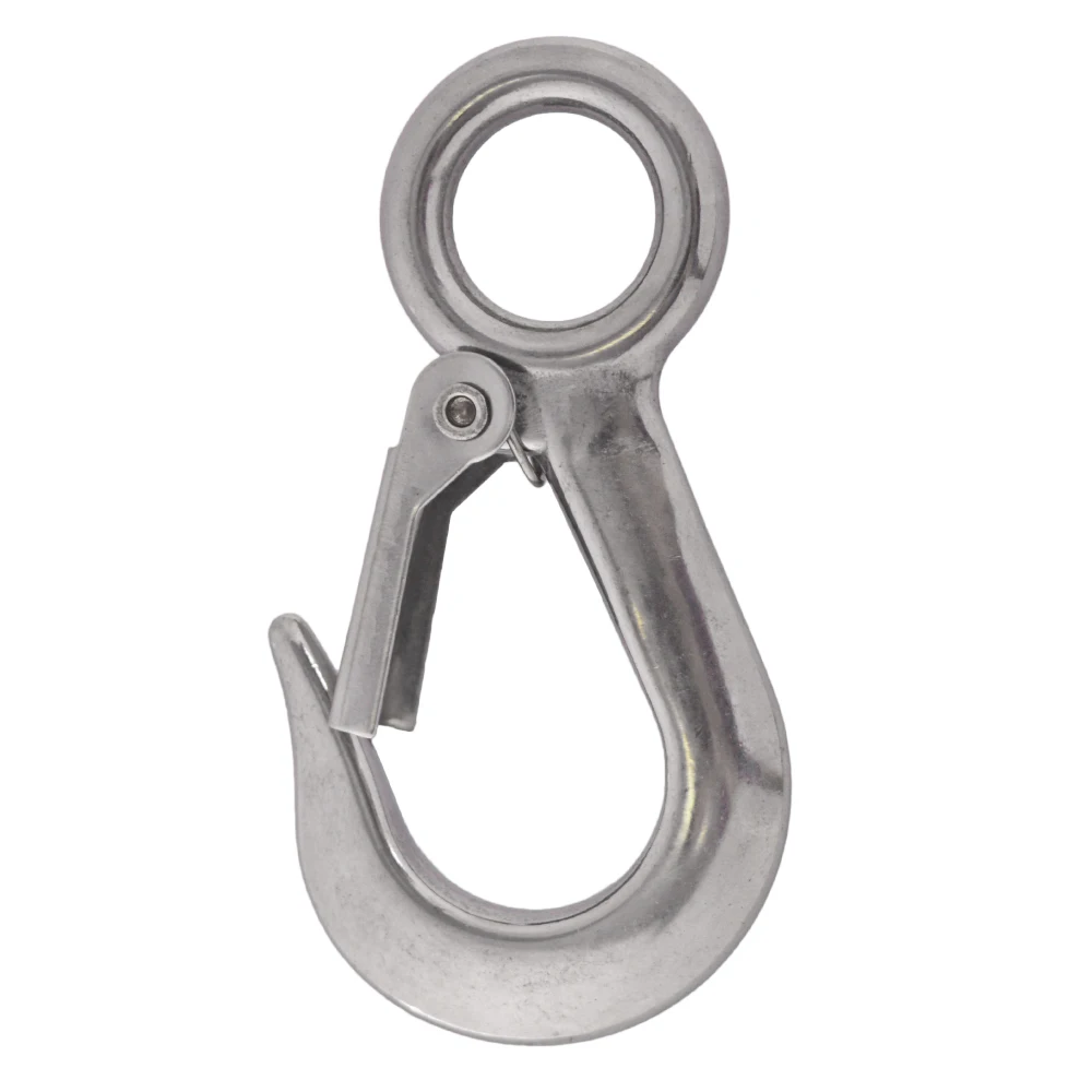 304-Stainless-Steel-American-Type-Marine-Trigger-Round-Swivel-Eye-Lifting-Snap-Tone-Hook-200KG-0