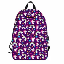 M444 2017 новые персонализированные Для женщин сумка Мода Мультфильм Единорог серии high-Ёмкость вентиляции школьная сумка для ноутбука
