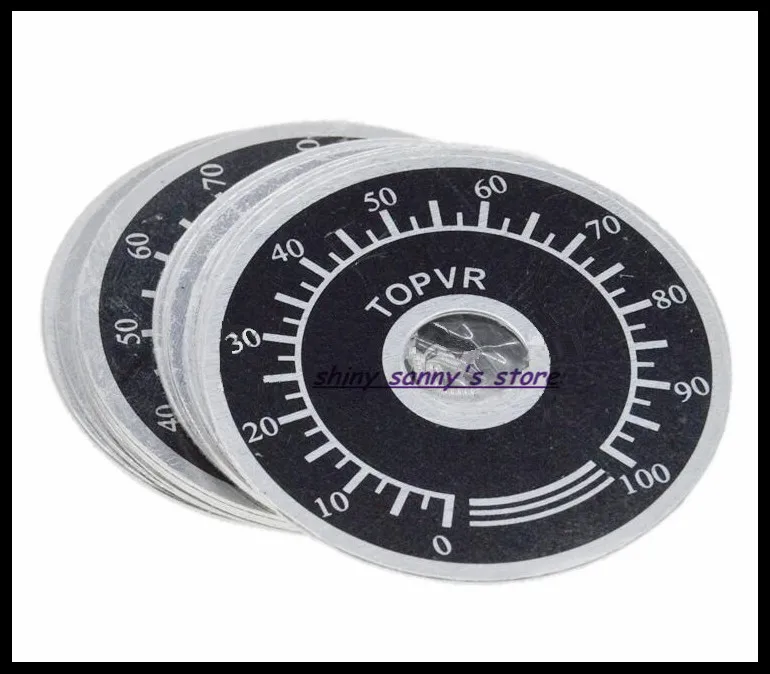 

50pcs Counting Dial 0-100 Panel For Potentiometer 3590S RV24YN RV30YN WX050 WX030 WH118 WX010 WX112 Etc... Brand New