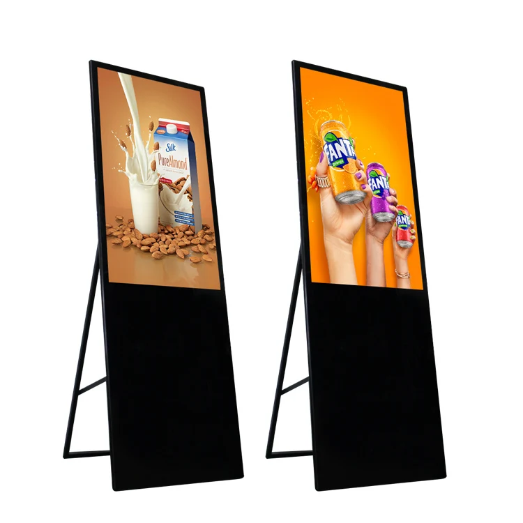  43 49 inch foldable portable lcd android network lan wifi commercial advertising digital signage di