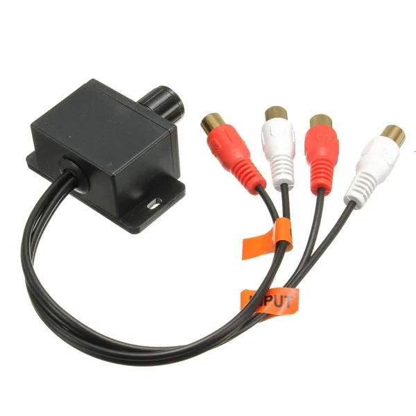 Новинка Универсальный автомобильный усилитель звука бас RCA уровень
