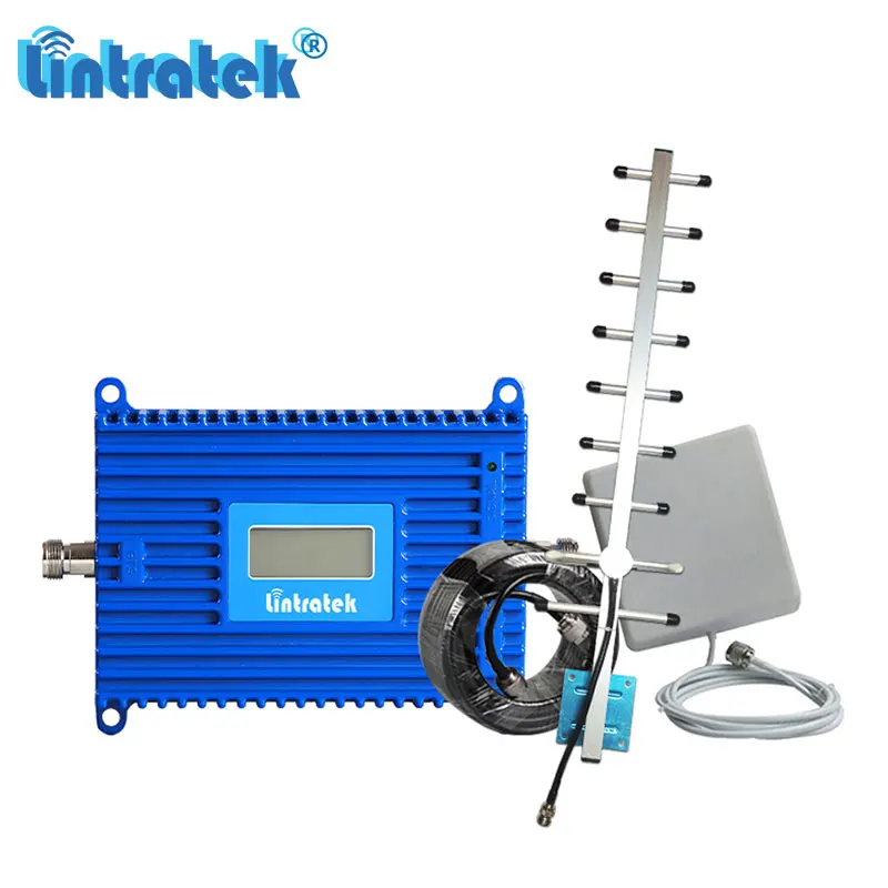 

Lintratek Powerful 70dB Gain 3G 2100MHz Cell Phone Signal Booster WCDMA 2100 Repeater Cellular Amplifier UMTS Antenna Set S5