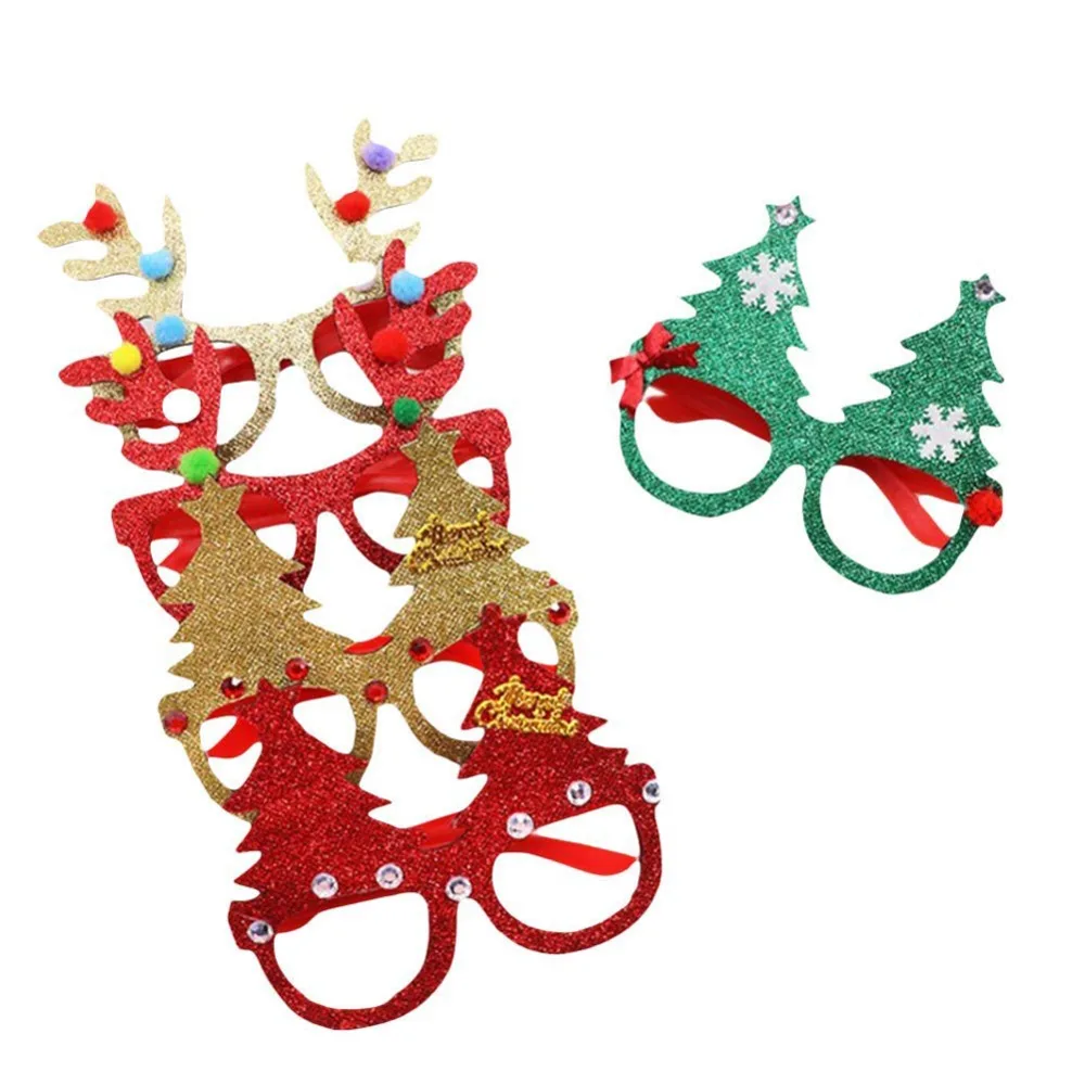 

Kids Christmas Sunglass Eyeglass Costume Eye Frame Party Decoration Gift Photo Booth Funny Glasses Photo Props Eyewear