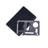 Kit de supervivencia 11 en 1, multifunción, utensilios con cuchillas para acampada al aire libre, supervivencia, caza, militar, cuchillo de plata para tarjeta de crédito ► Foto 1/6