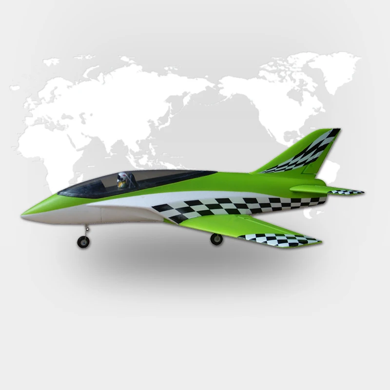 Best Seller HSD RC AURORA 64MM EDF Green Plaid EPO Airplane KIT Model W