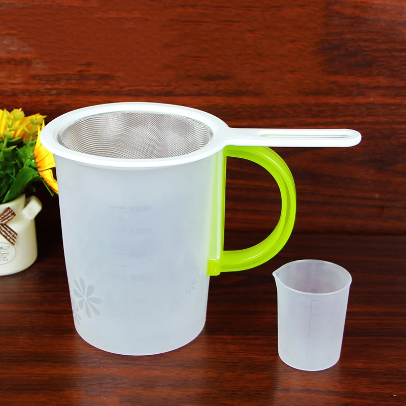 Joyoung Soymilk Maker Part Filter Sets Original 1300ml Soymilk Cup With Filter Measuring Cup Blende Mixer Parts