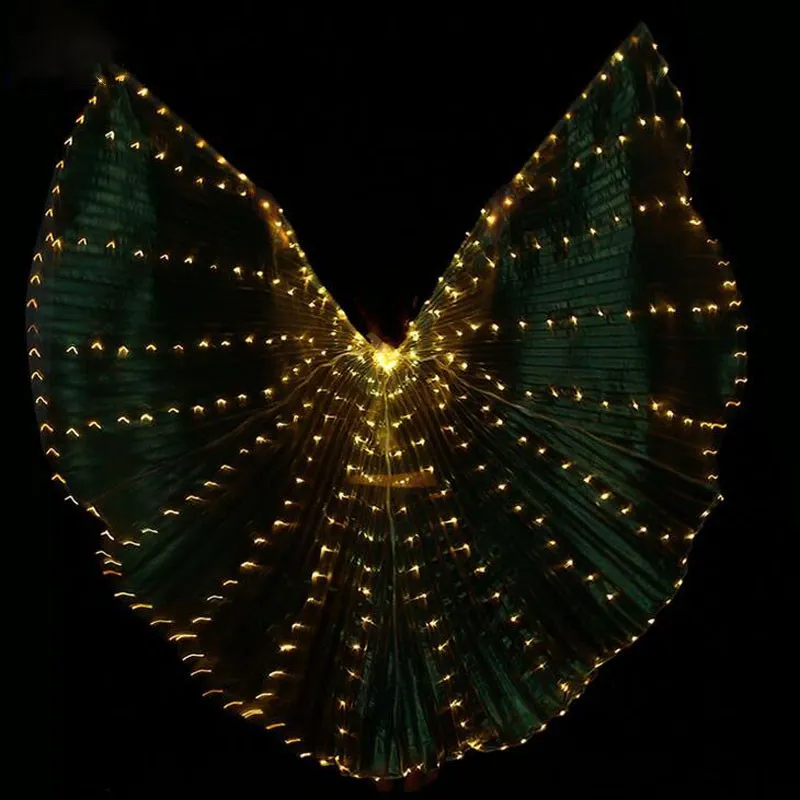  FREE shipping Hot-Selling Bellydancing LED Isis Wings Nice Oriental Dance Accessory LED Wings Sexy  - 32960513979