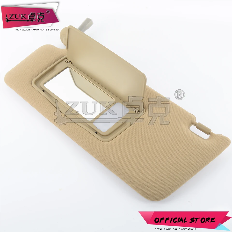 ZUK Driver Side Sunvisor Sunshade Sun Shield Antidazzle Visor For HONDA ACCORD 2008 2009 2010 2011 2012 2013 Beige Gray Color