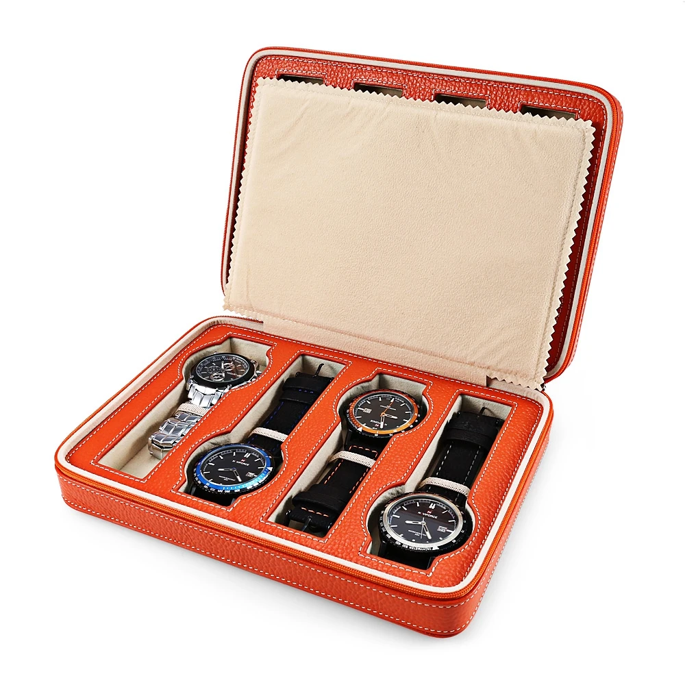 travel watch box leather