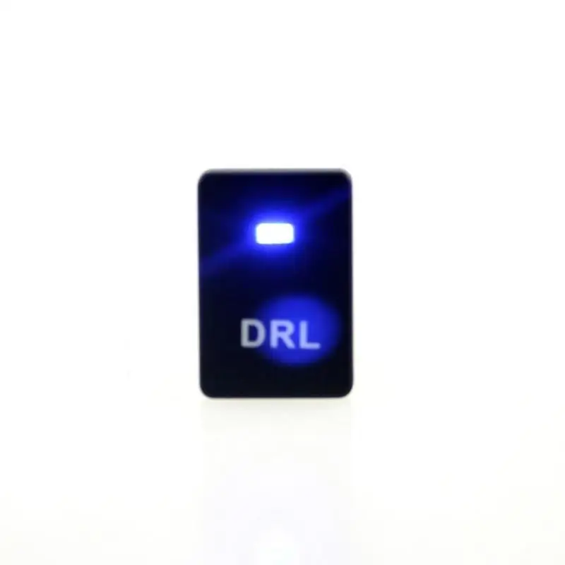 1 шт. синий светодиодный автомобиль DRL Дневной кнопка включения с 150 мм кабель для