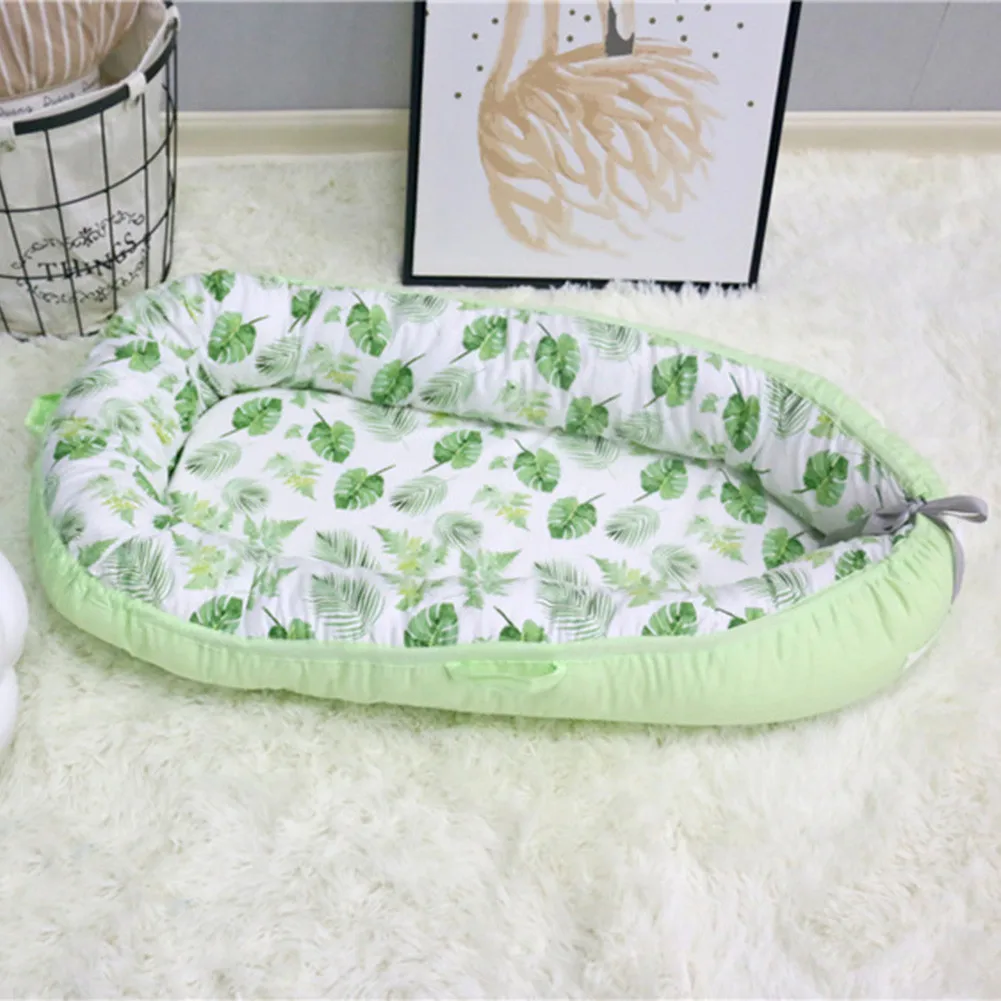 Детская кровать-гнездо, переносная Съемная моющаяся детская кроватка, дорожная кровать для детей, Младенческая Детская Хлопковая Колыбель для новорожденных, бампер