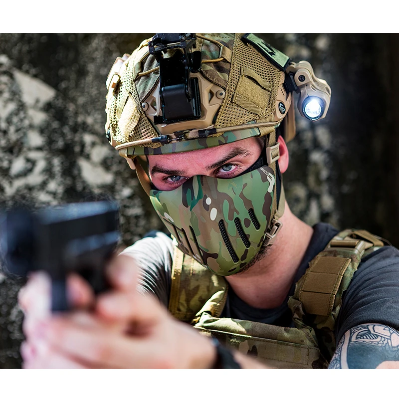 

OneTigris Half-face Airsoft Mask HANNIBAL Protective Mesh Mask for Airsoft Paintball with Adjustable Elastic Strap