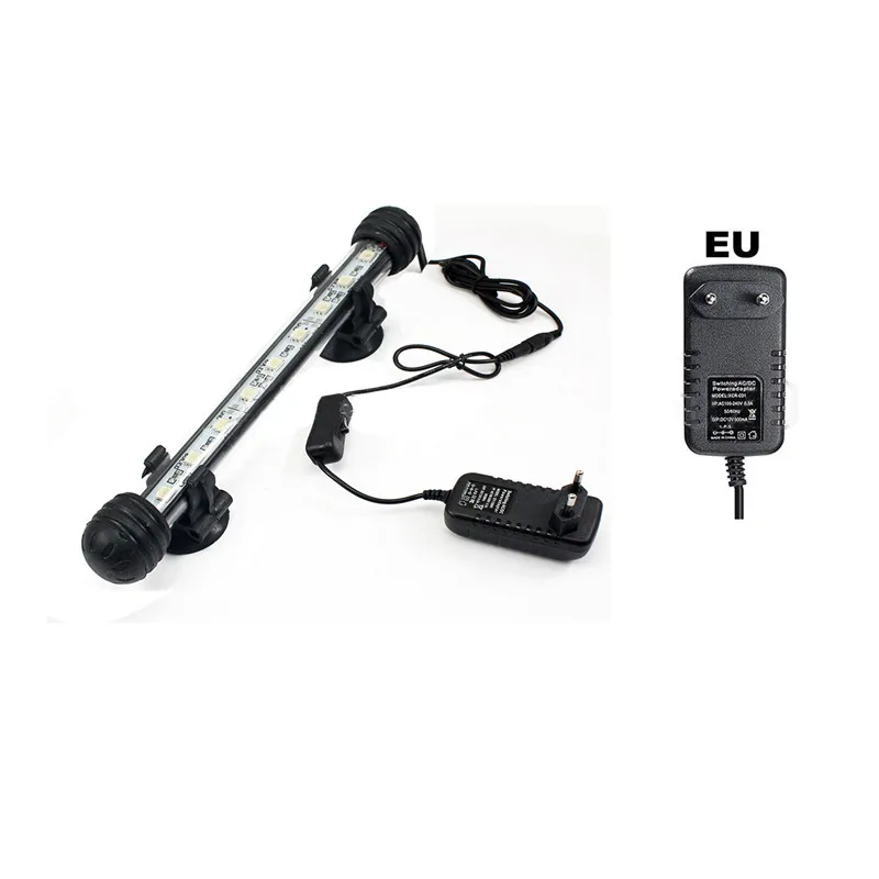 Aquarium Fish Tank 9 12 15 21 5050 LED Light Submersible Waterproof Aquatic Plants Bar Strip Lamp EU Plug2