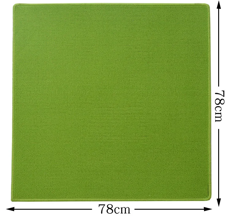 Утолщенный бесшумный нескользящий коврик для игры в покер маджонг, прочный домашний игровой стол - Цвет: Green 78cm